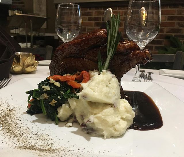 Pork Chop al Balsamico at La Fontana Sorellena